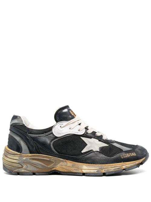 RUNNING DAD NET AND NAPPA UPPER SUEDE STAR GOLDEN GOOSE DELUXE BRAND | GMF00199.F003270.90282/BLACK/SILVER/ICE